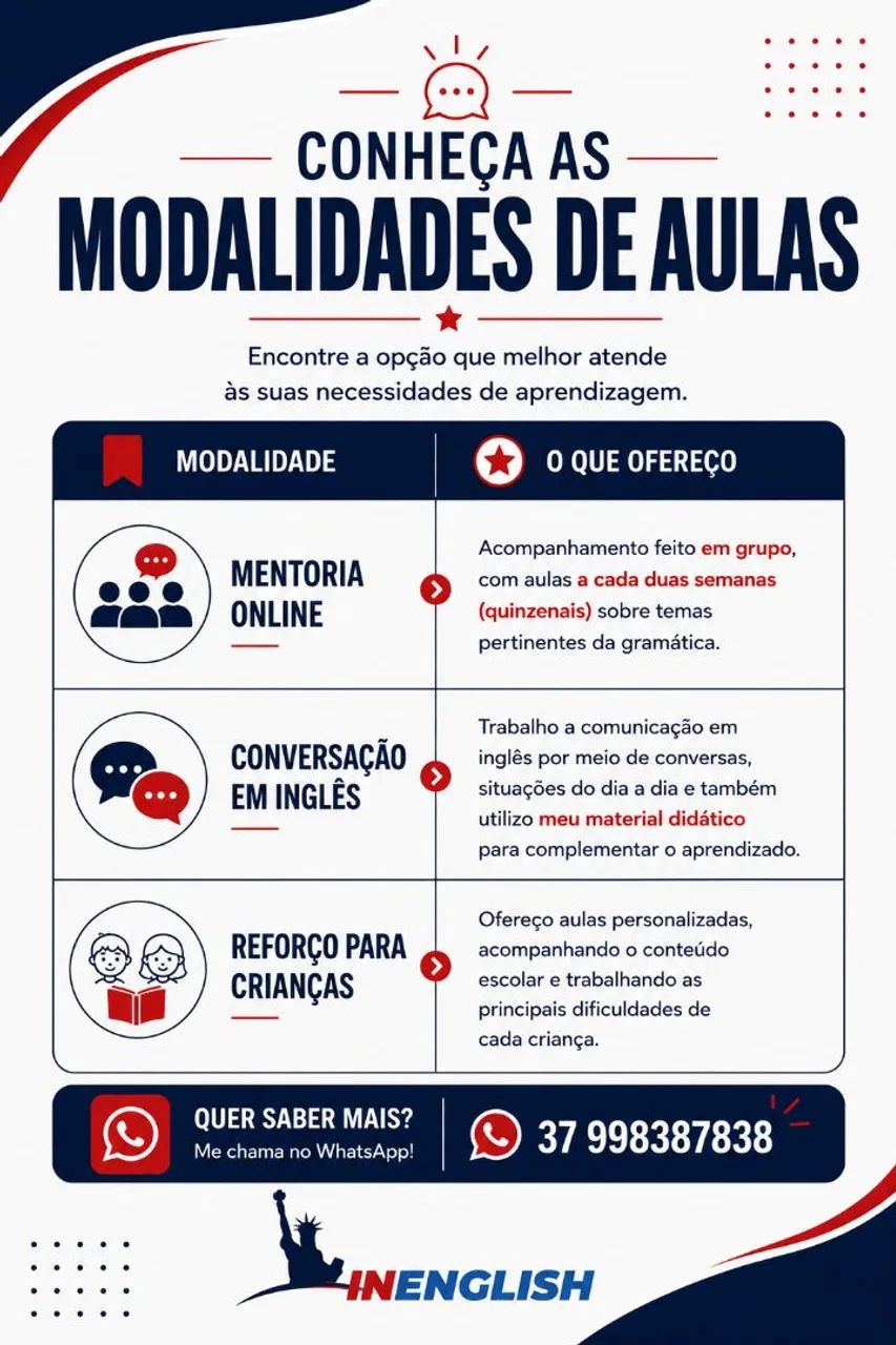 AULAS DE INGLÊS