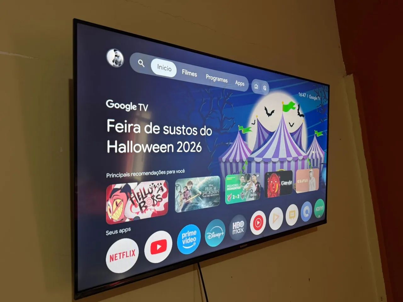 SMART TV 43 SEMP BEM CONSERVADA COM NOTA  - Foto 4