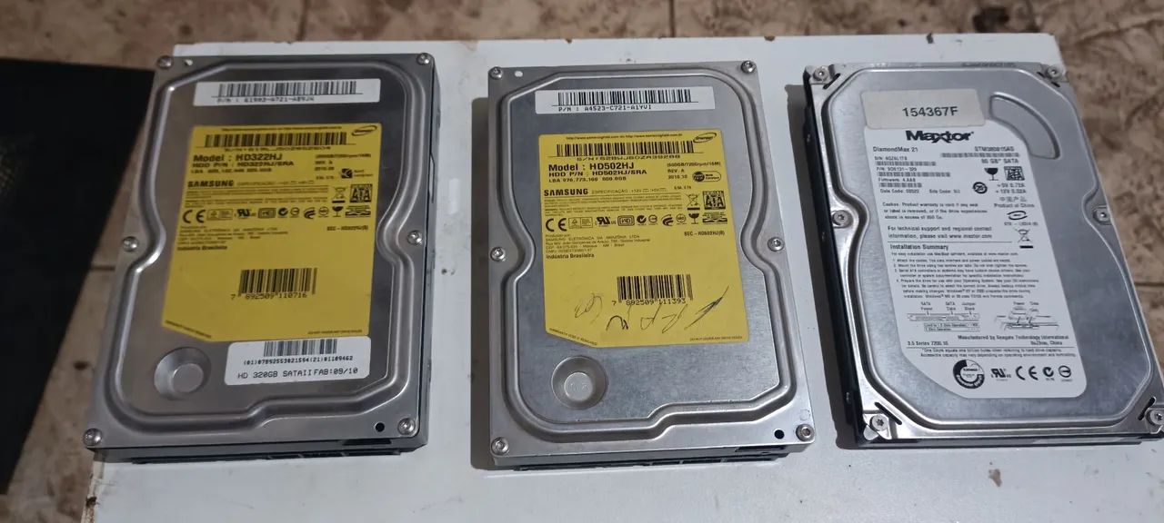 HD Sata II Disco rígido (a partir de 60)