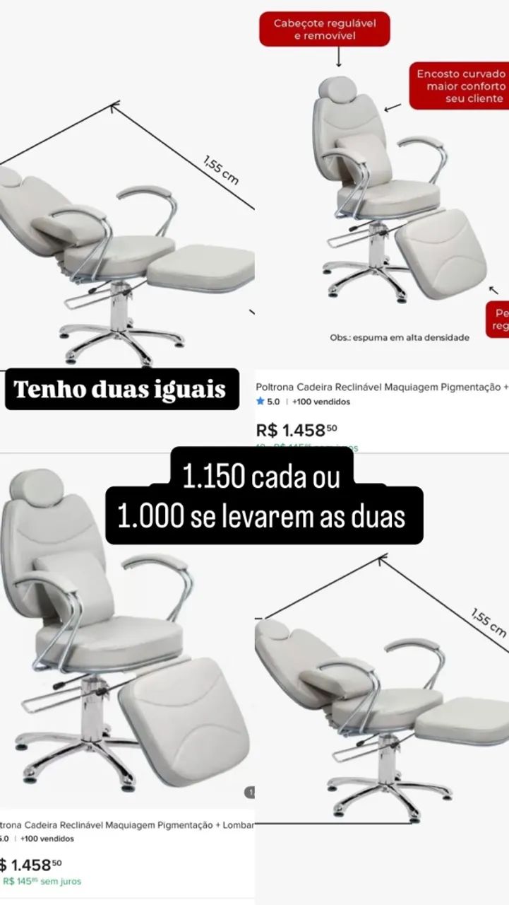 Vende-se poltronas para estética  - Foto 4