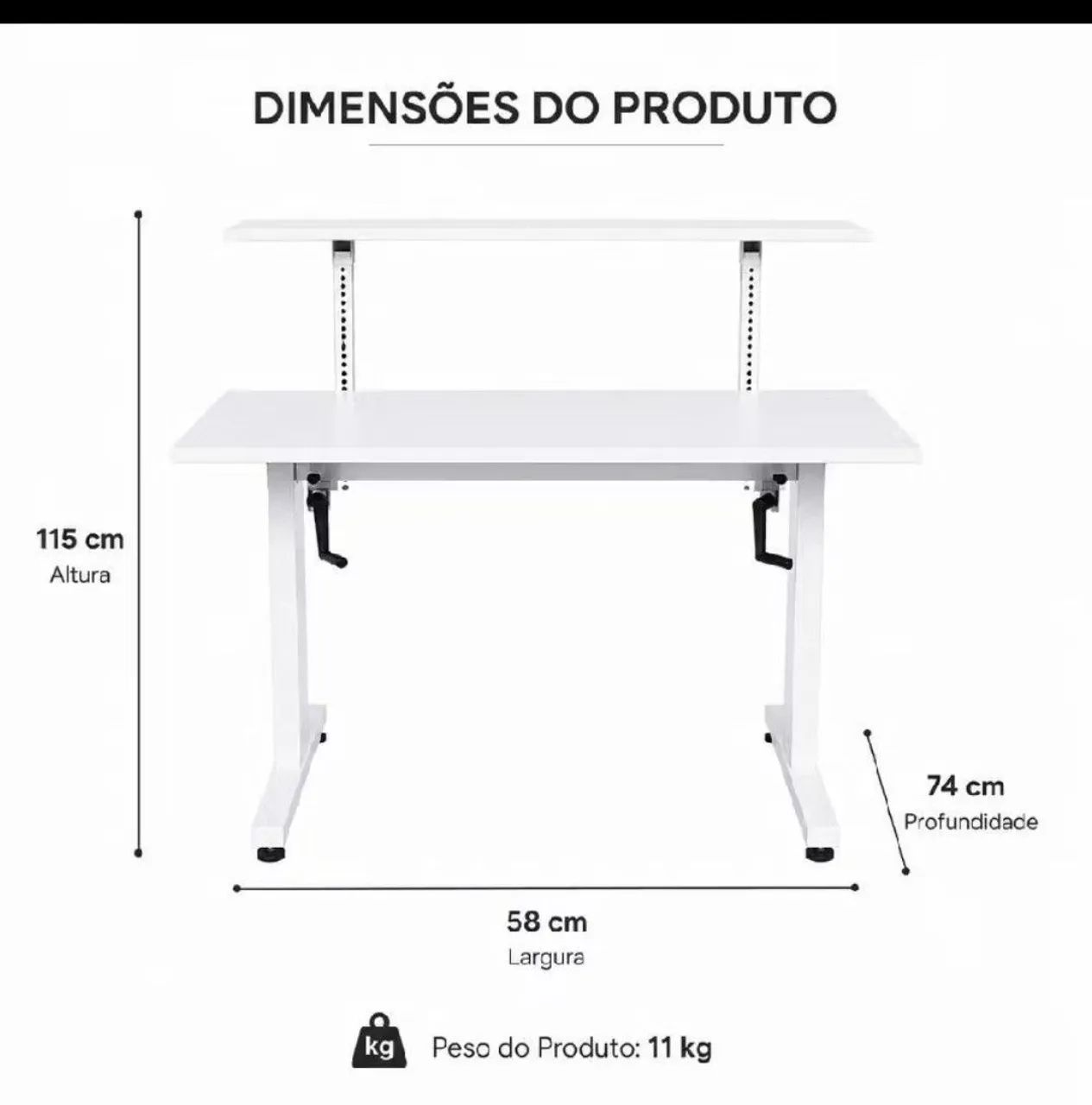Mesa regular escritório 