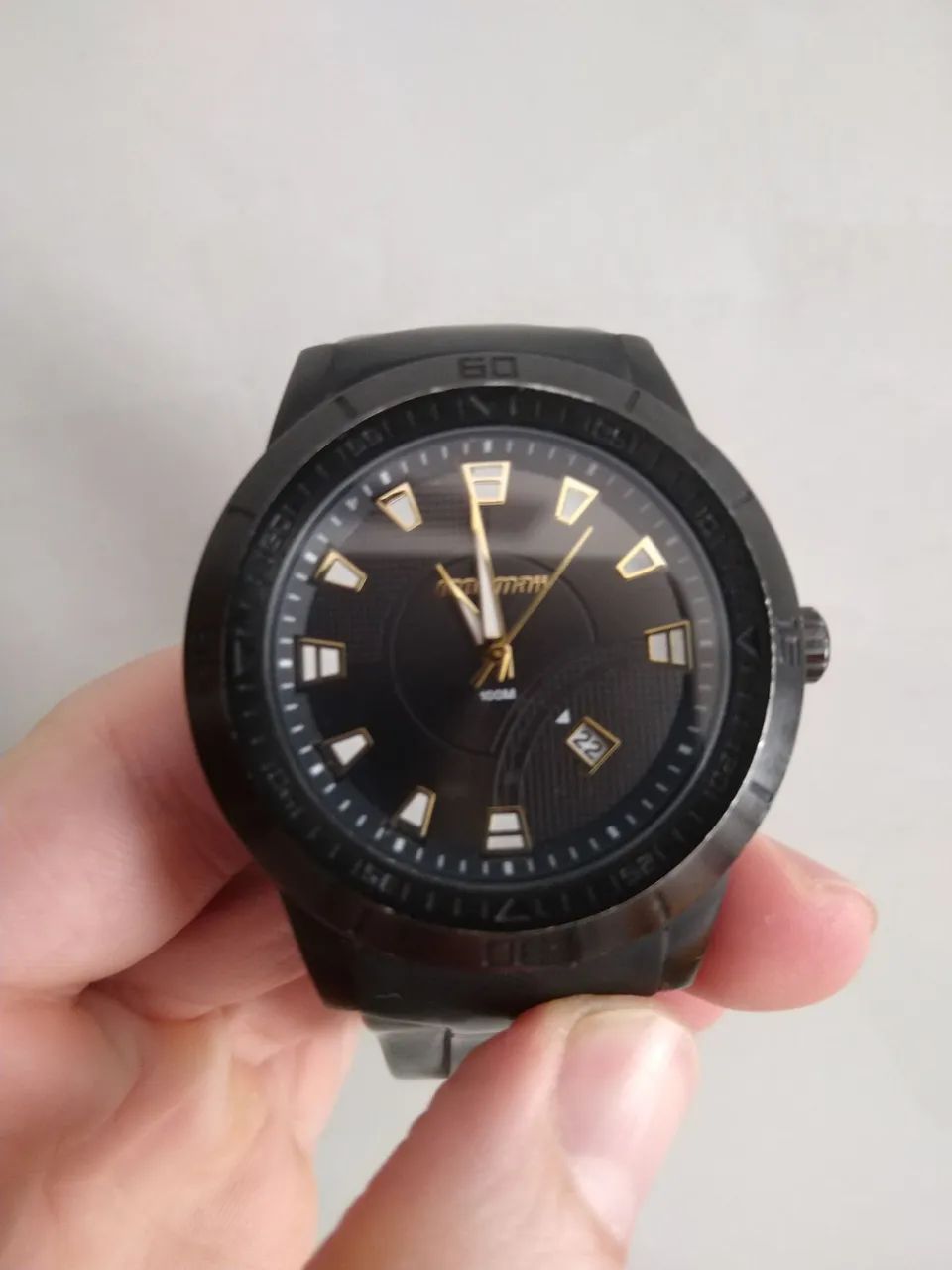 Relógio Mormaii Preto e Amarelo