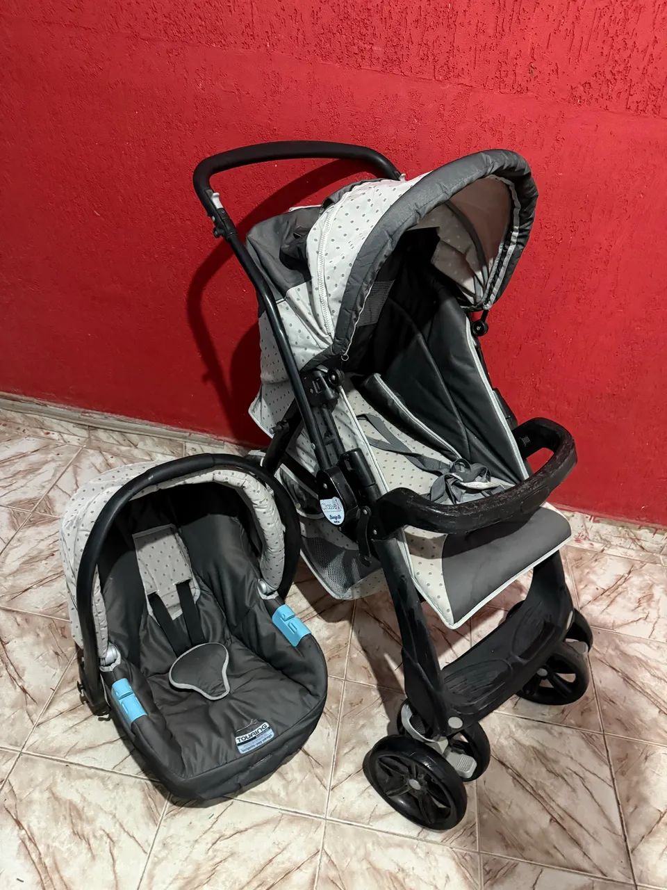 Carrinho com bebê conforto Burigotto - Foto 2
