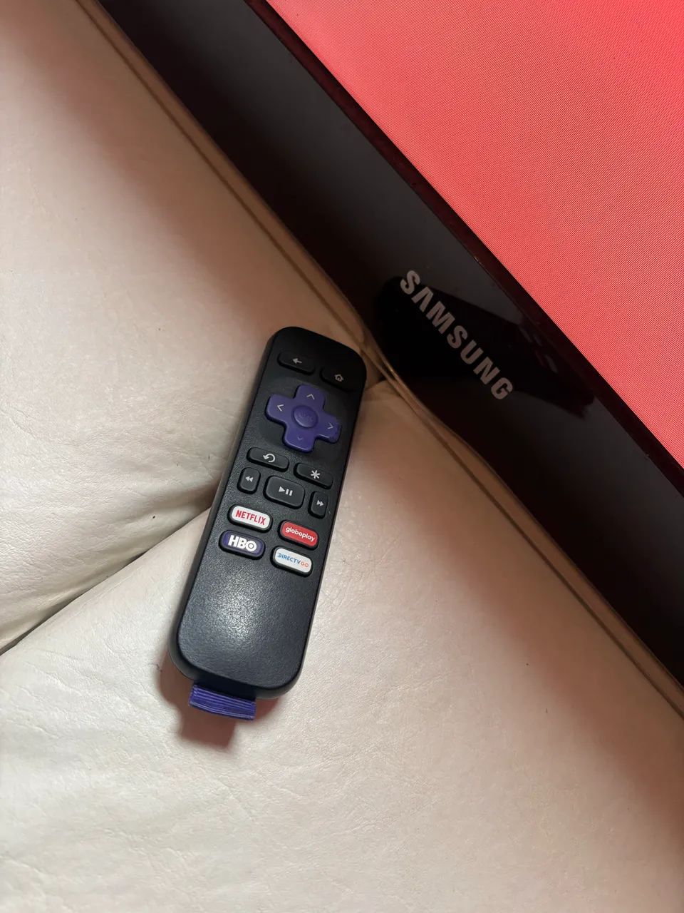 Tv Samsung 32P+Roku Smart entrego aceito cartão  - Foto 4