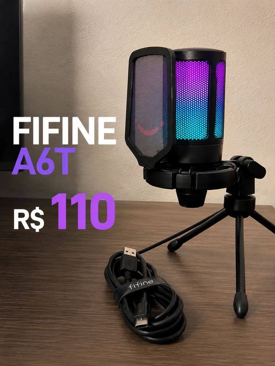 Microfone FIFINE Gamer ? R$110 - Foto 2