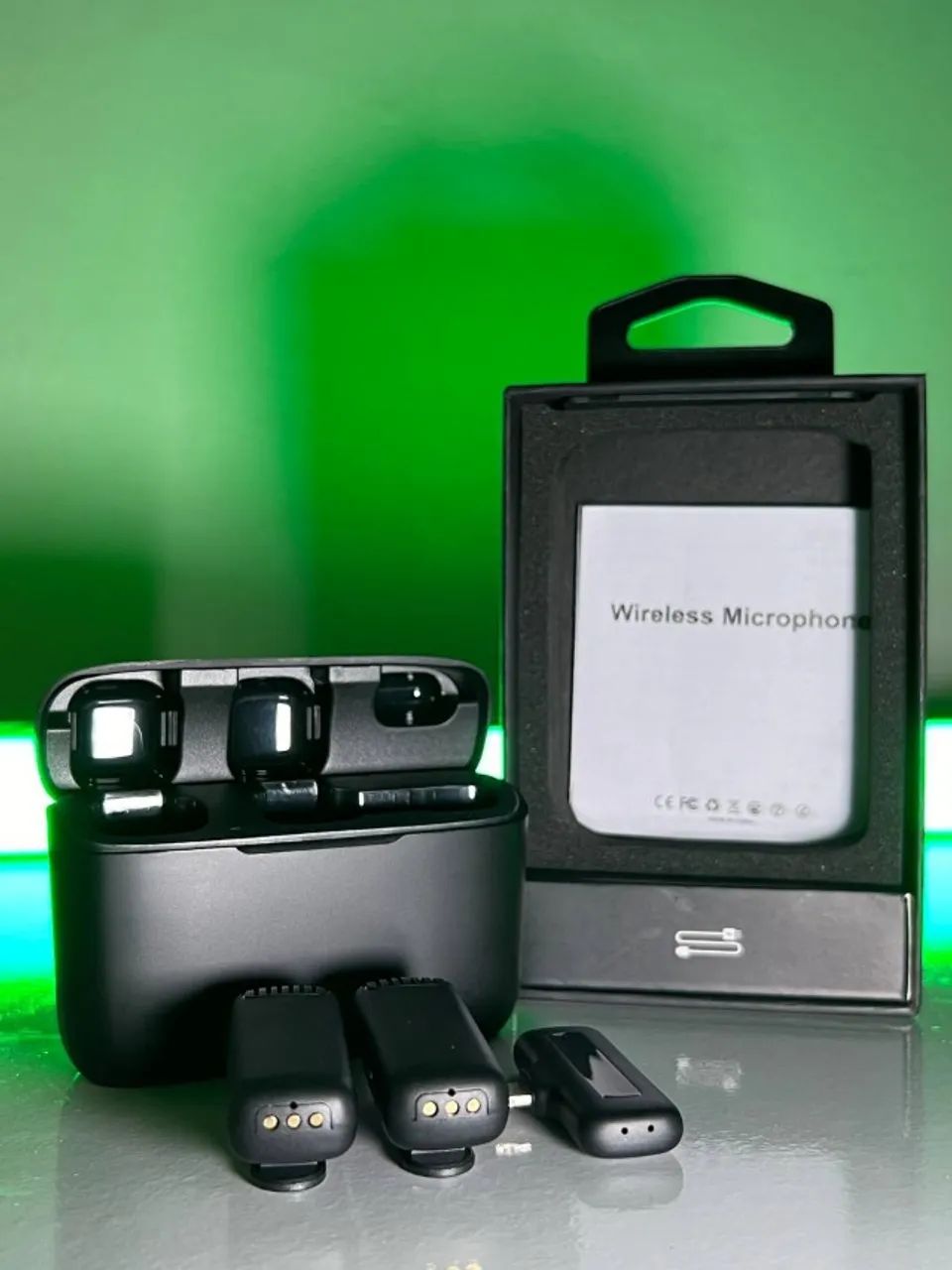 Microfone de lapela J13 lavalier / Lapela dupla - Foto 4