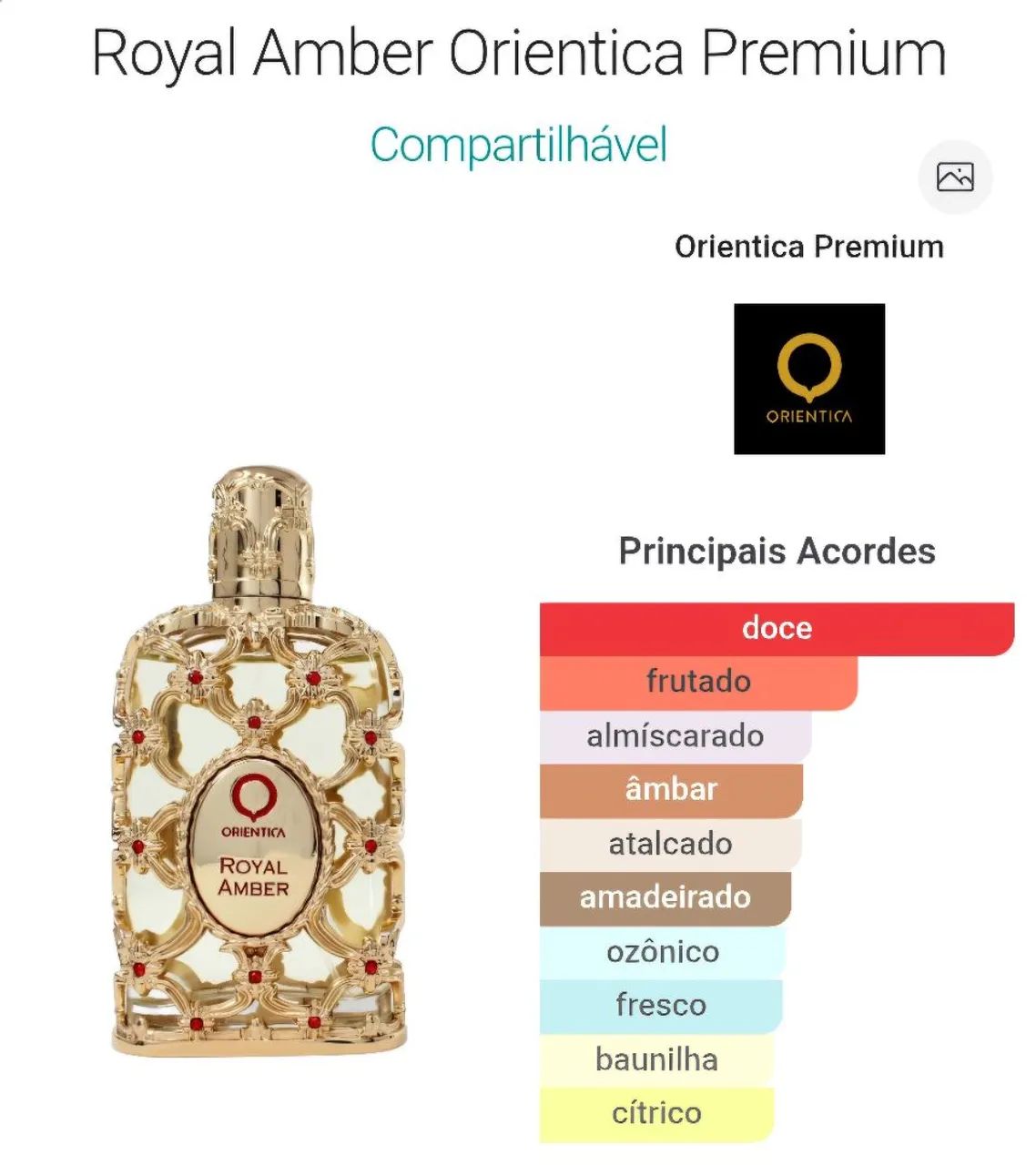 Perfume Árabe Royal Amber 80ml Original  - Foto 2