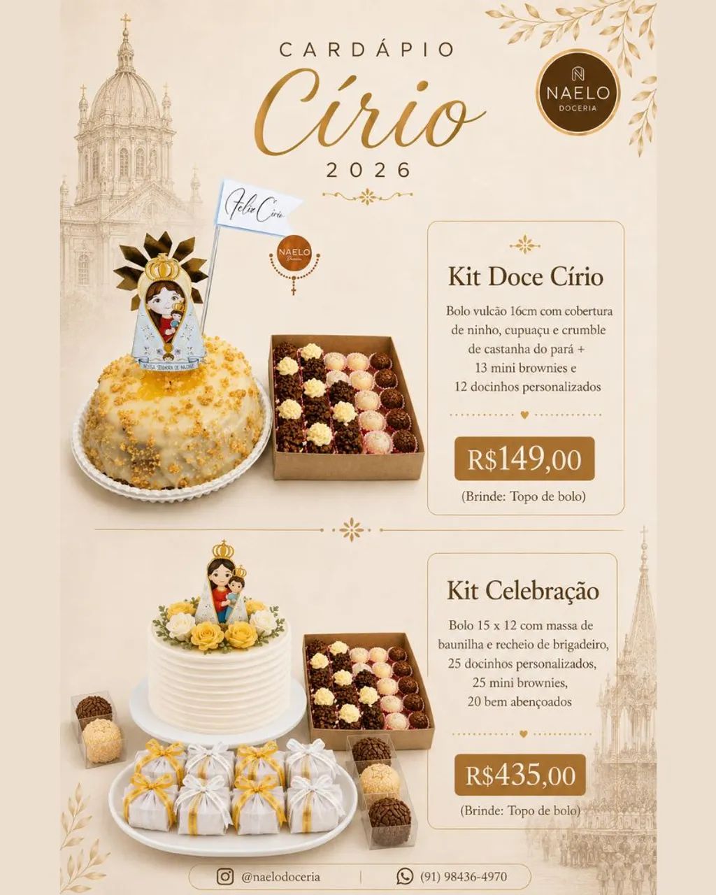 Círio brindes e sobremesas  - Foto 2