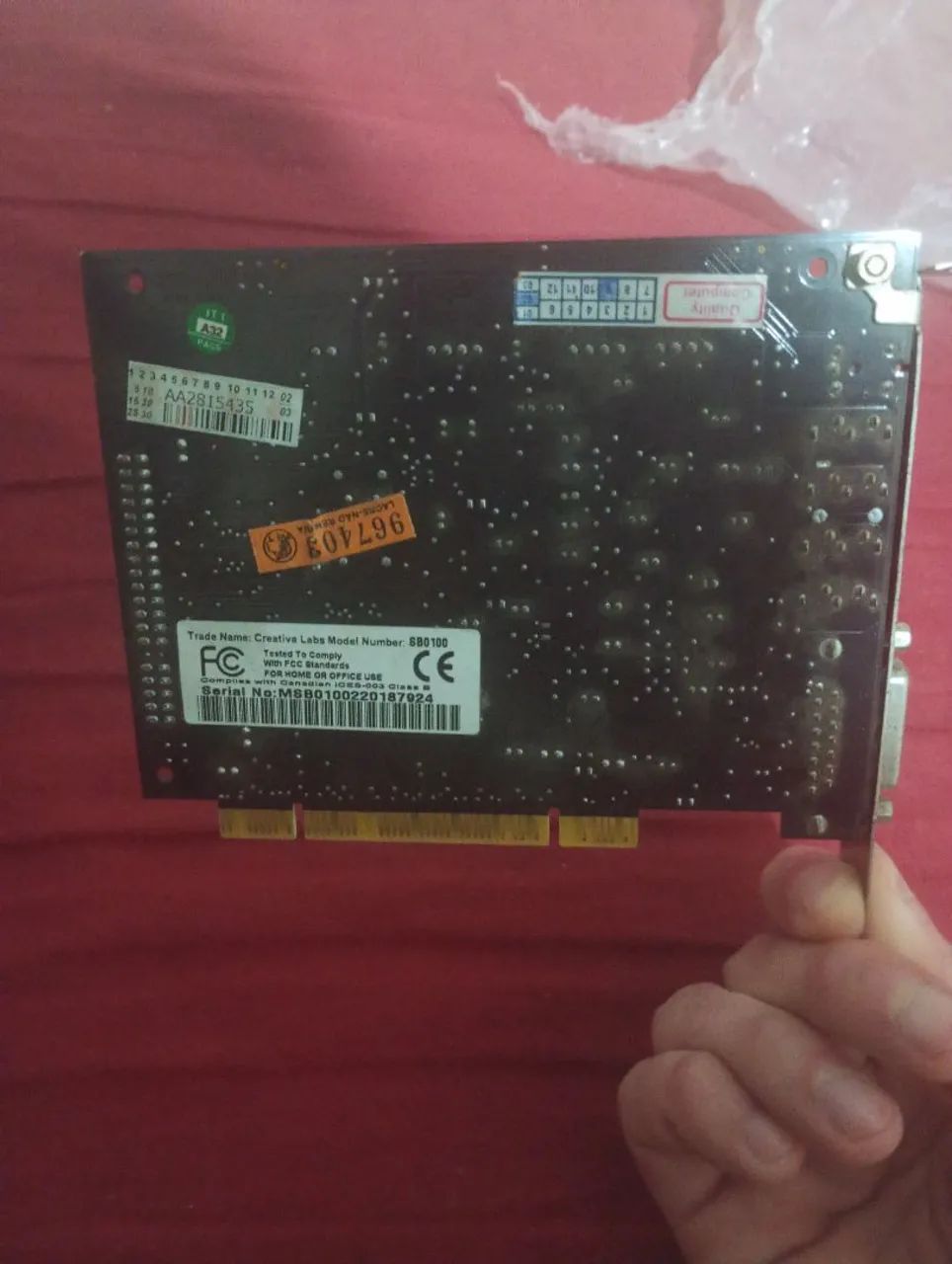 Placa De Som Creative Sound Blaster Live! PCI - Modelo SB0100 (Retro - Foto 4