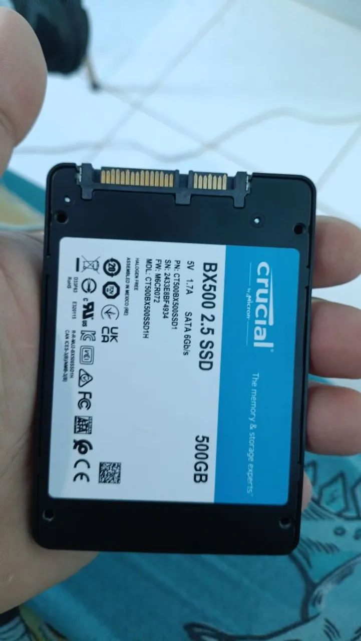 SSD crucial 500gb  - Foto 3