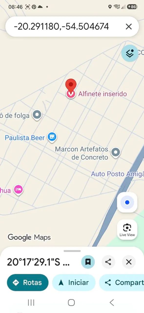 Vendo terreno a 10 km de campo grande 