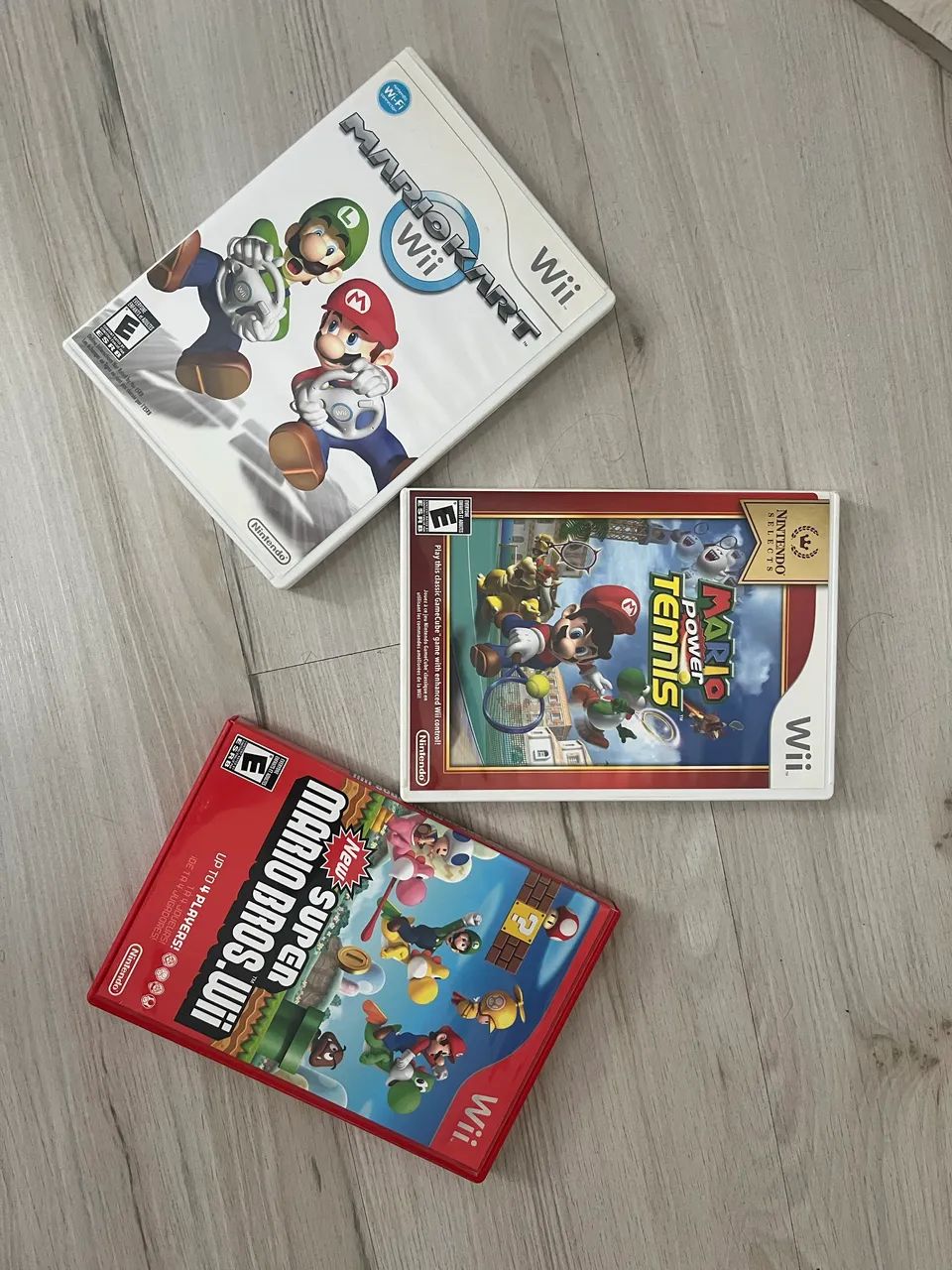 Kit de 03 jogos Mario Bros - Nintendo Wii 