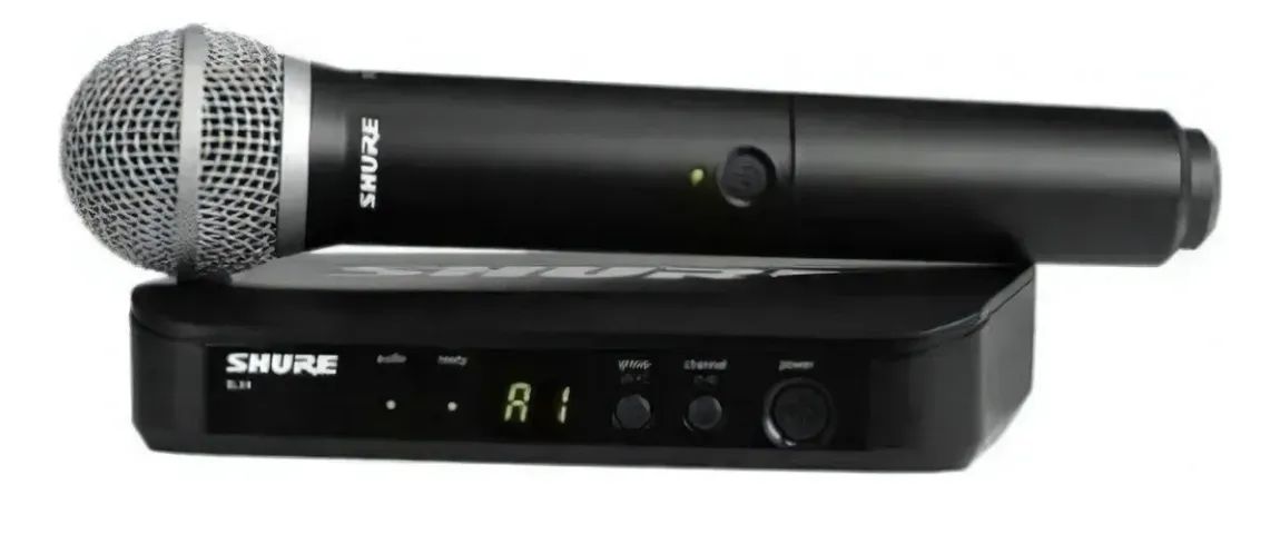 Sistema De Microfone Sem Fio Shure Blx24br/pg58-m15 P/ Vocal Cor Verde