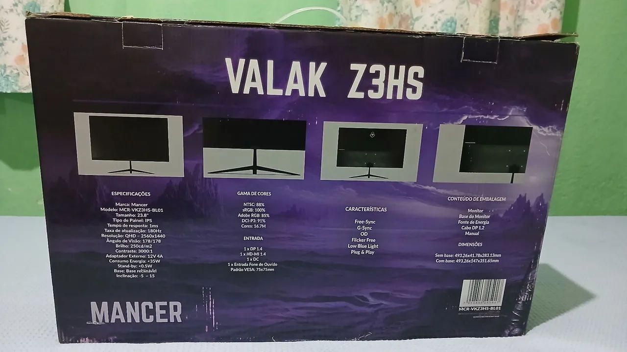 Monitor gamer quad hd 24", novo, lacrado - Foto 2