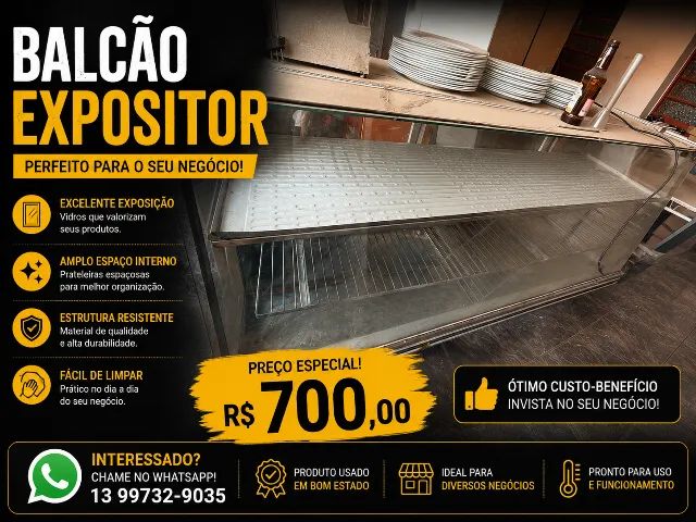 Balcão expositor
