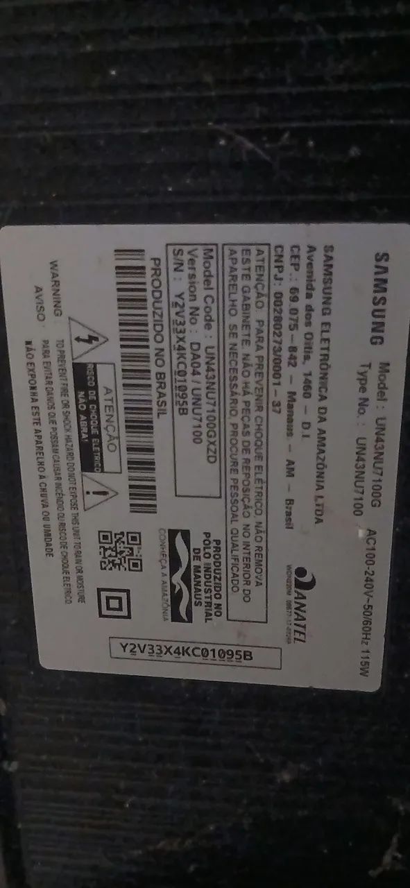 SSEM IMAGEM .. SMART TV SANSUNG 43 POL  - Foto 2