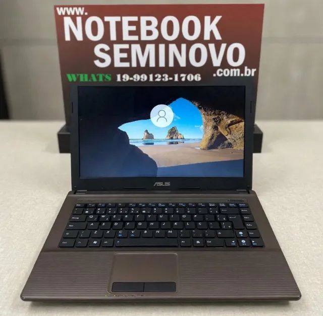 Notebook Asus X44c Notebook funcionando com os detalhes