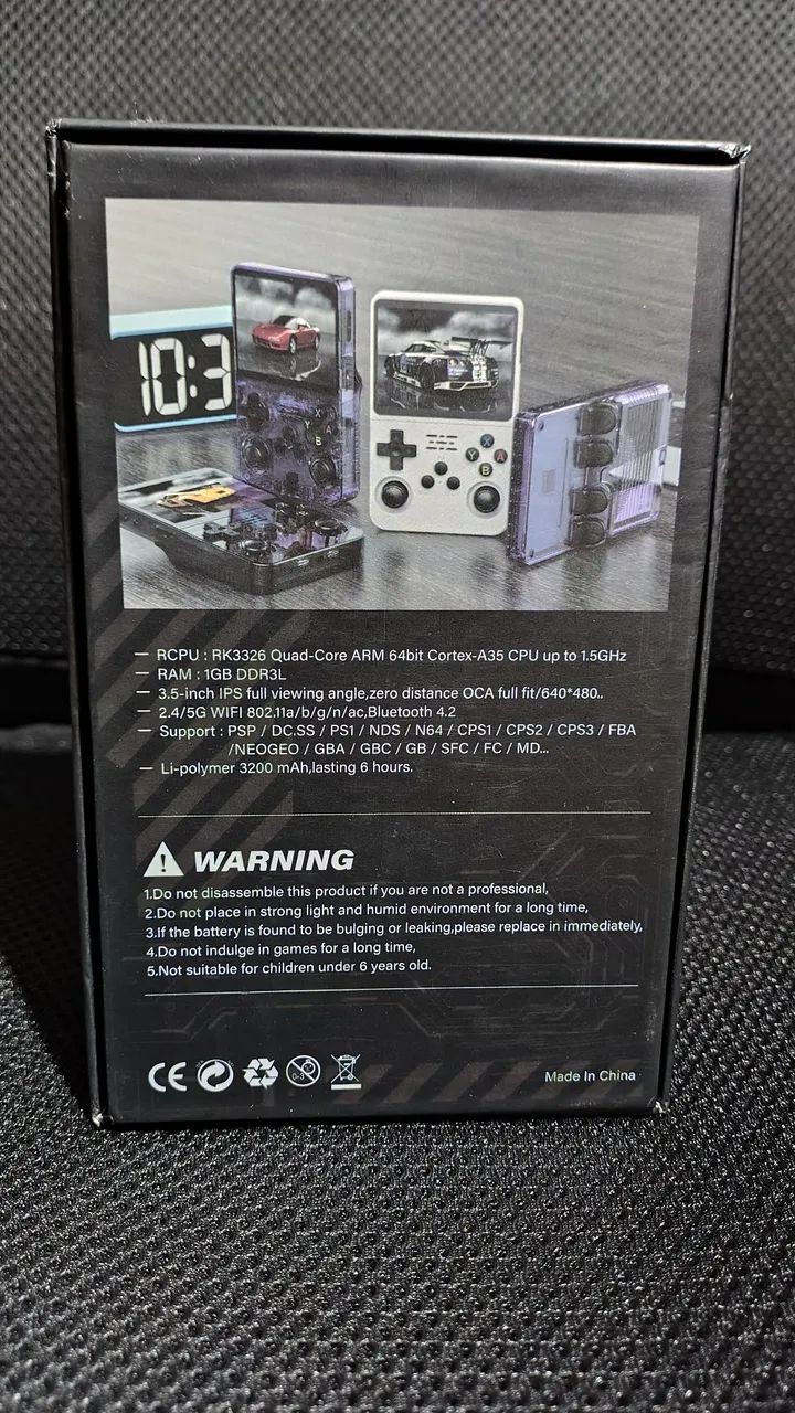 [Novo] Game Portátil Retro R36s versão Original Tela Ips com película + Cartão 64gb Lexar  - Foto 6