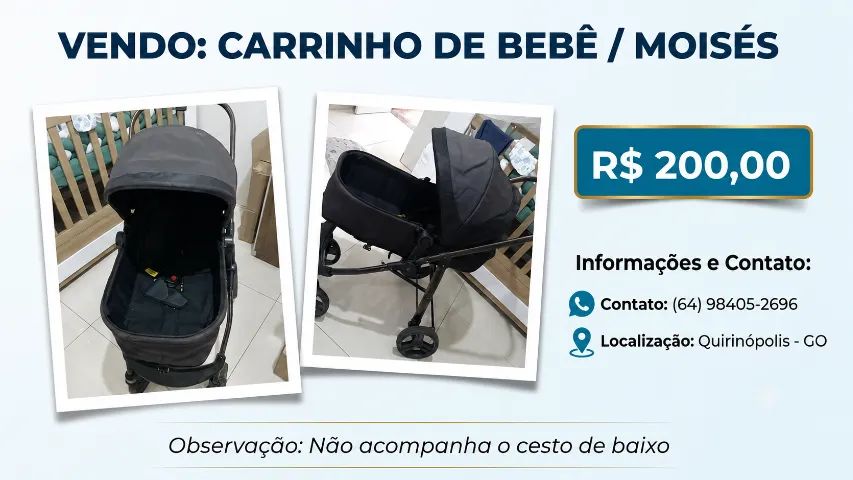 CARRINHO DE BEBÊ / MOISÉS 
