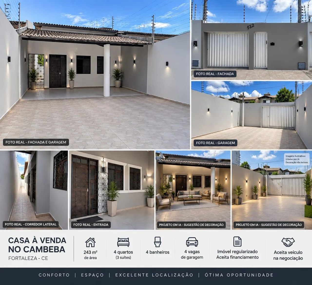 FACILITO | 243 M² | 4 QUARTOS | 3 SUÍTES | 4+ VAGAS | 900 M DO LAGO JACAREY  - Foto 4