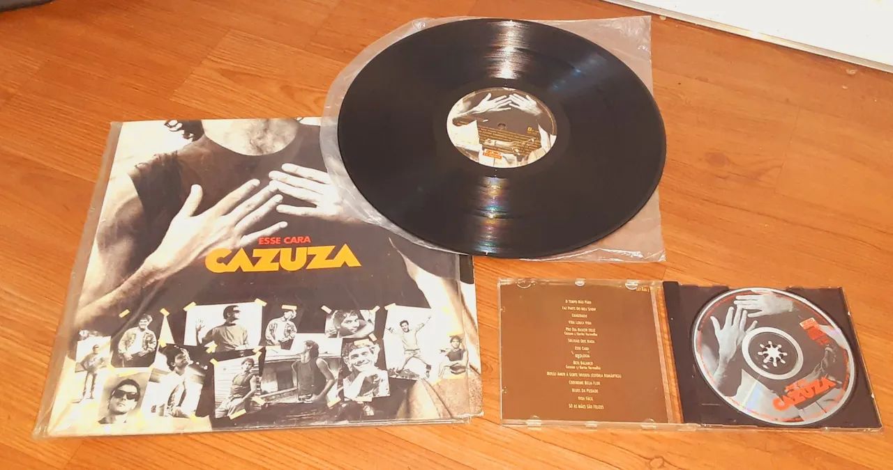 Cazuza as melhores conjunto com disco de vinil+CD original - Foto 2