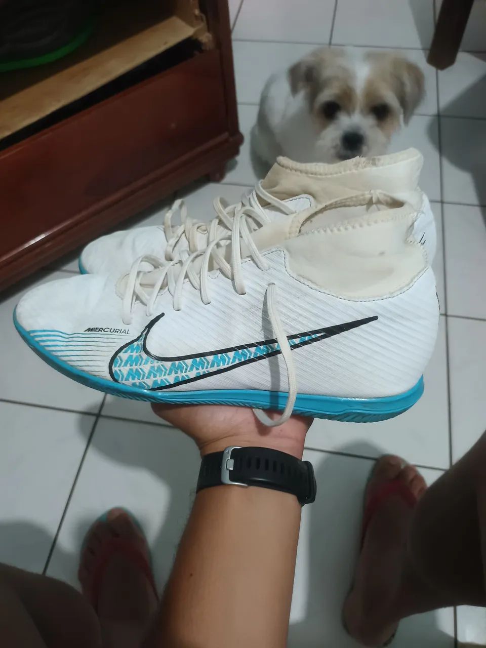 Chuteira mercurial futsal tamanho 40 - Foto 2