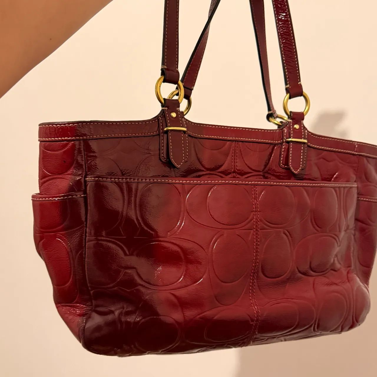 Bolsa tote coach vermelha - Foto 4