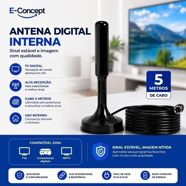 Antena de TV Digital - Foto 2