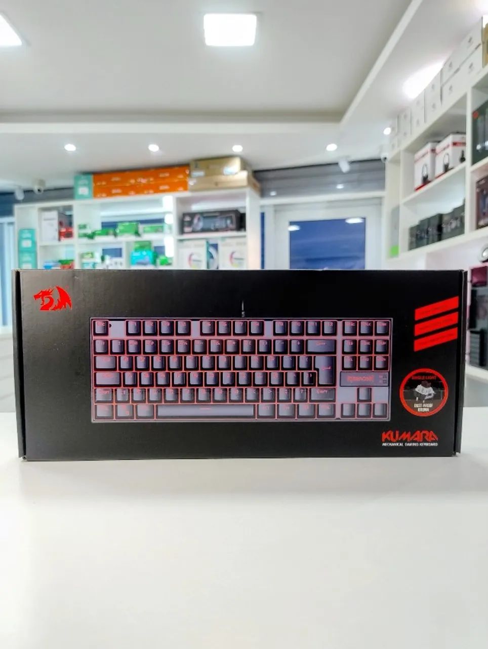 Teclado Mecânico Redragon Kumara K552-2 TKL Switch Marrom - Foto 3
