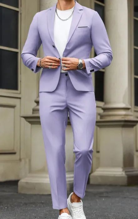 Terno Completo Lilás masculino - Foto 4