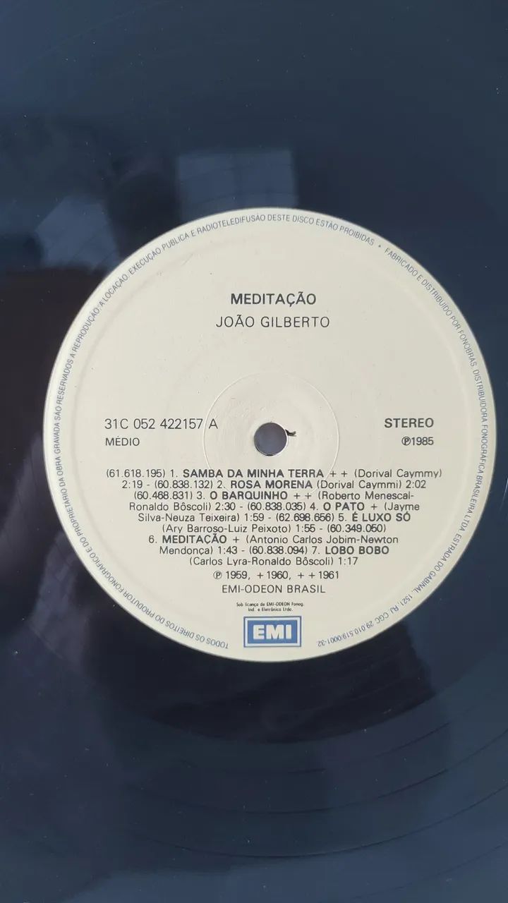 LP João Gilberto meditação - Foto 4