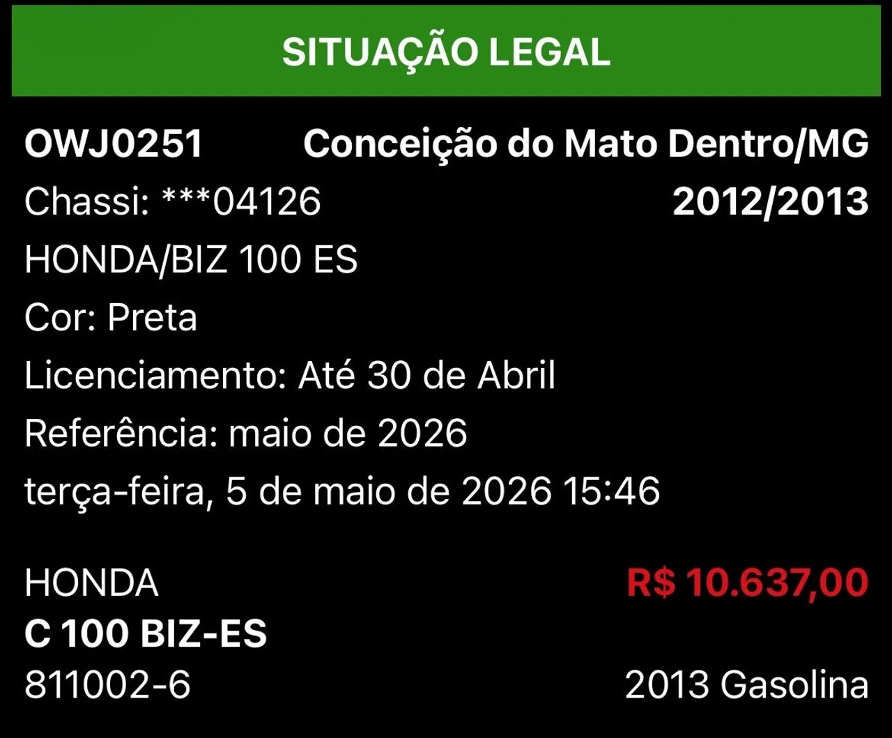 Biz 100 com partida elétrica  - Foto 5