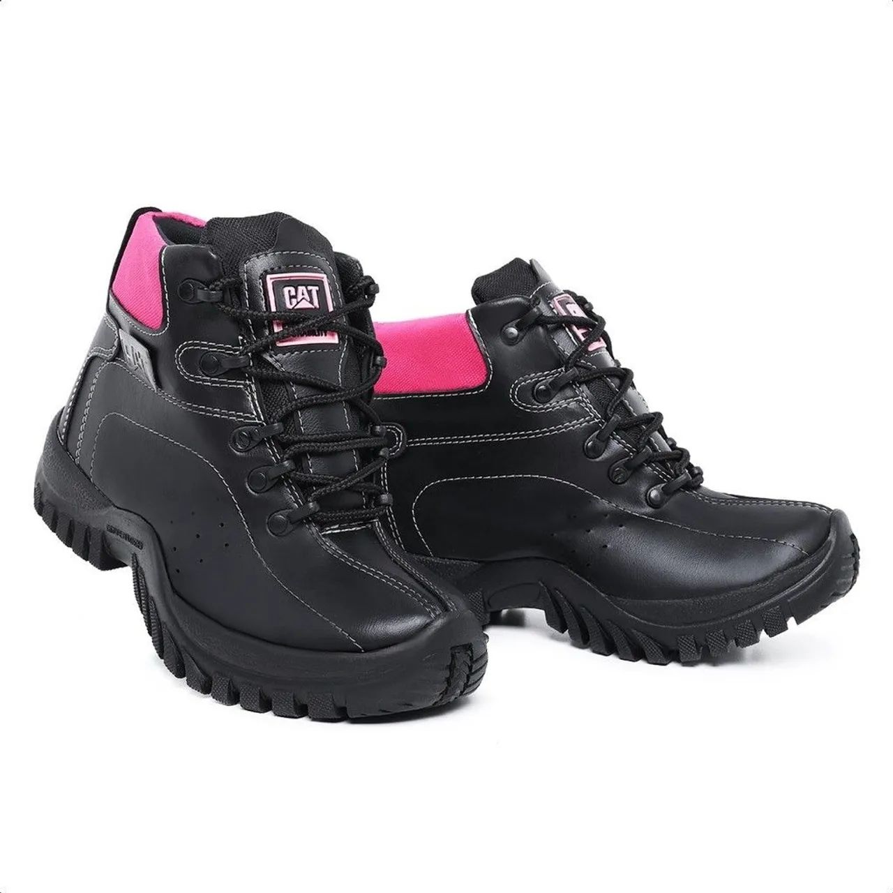 Bota Caterpillar feminina rosa - Foto 2