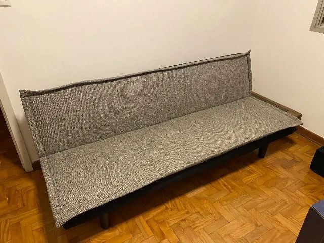 Sofá cama/ encosto reclinável/ estado novo
