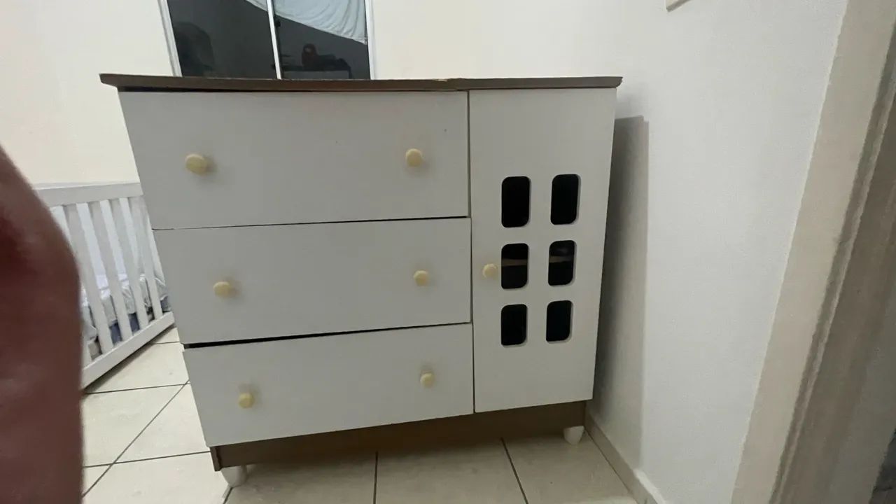 Cômoda e Berço Infantil  - Foto 3