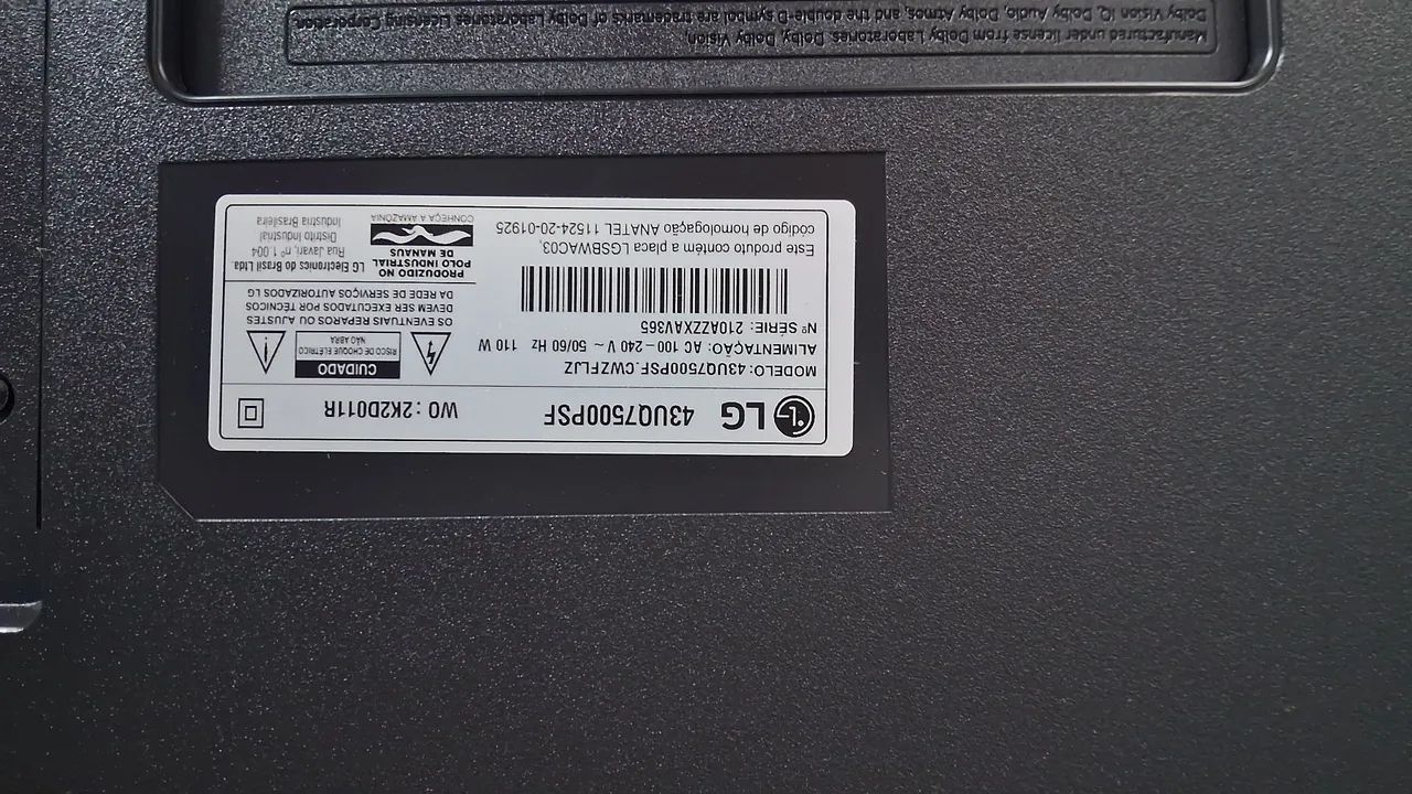 Tv LG 43" Mod  43UQ7500 - Foto 3