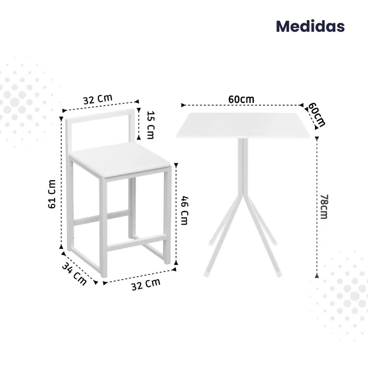 Mesinha bistrô + banquetas  - Foto 2