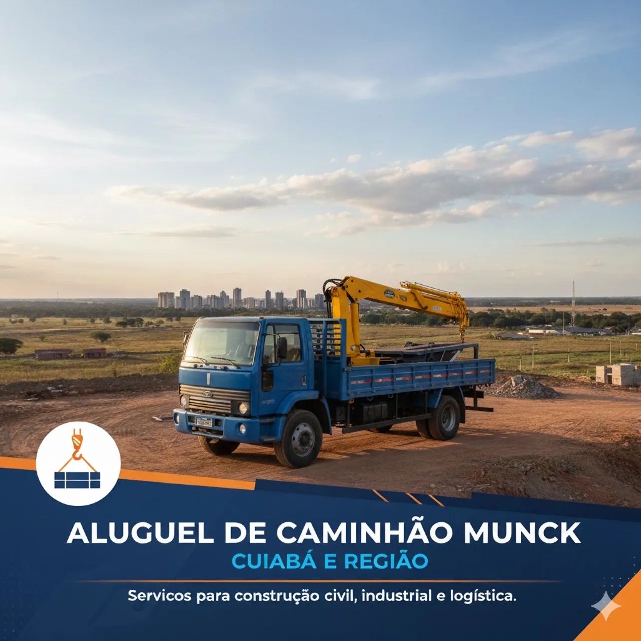 Caminhão munck para serviços 