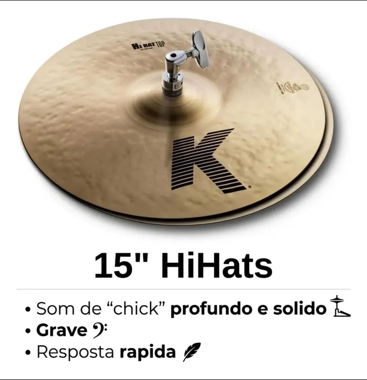 Kit de pratos Zildjian K - Foto 3