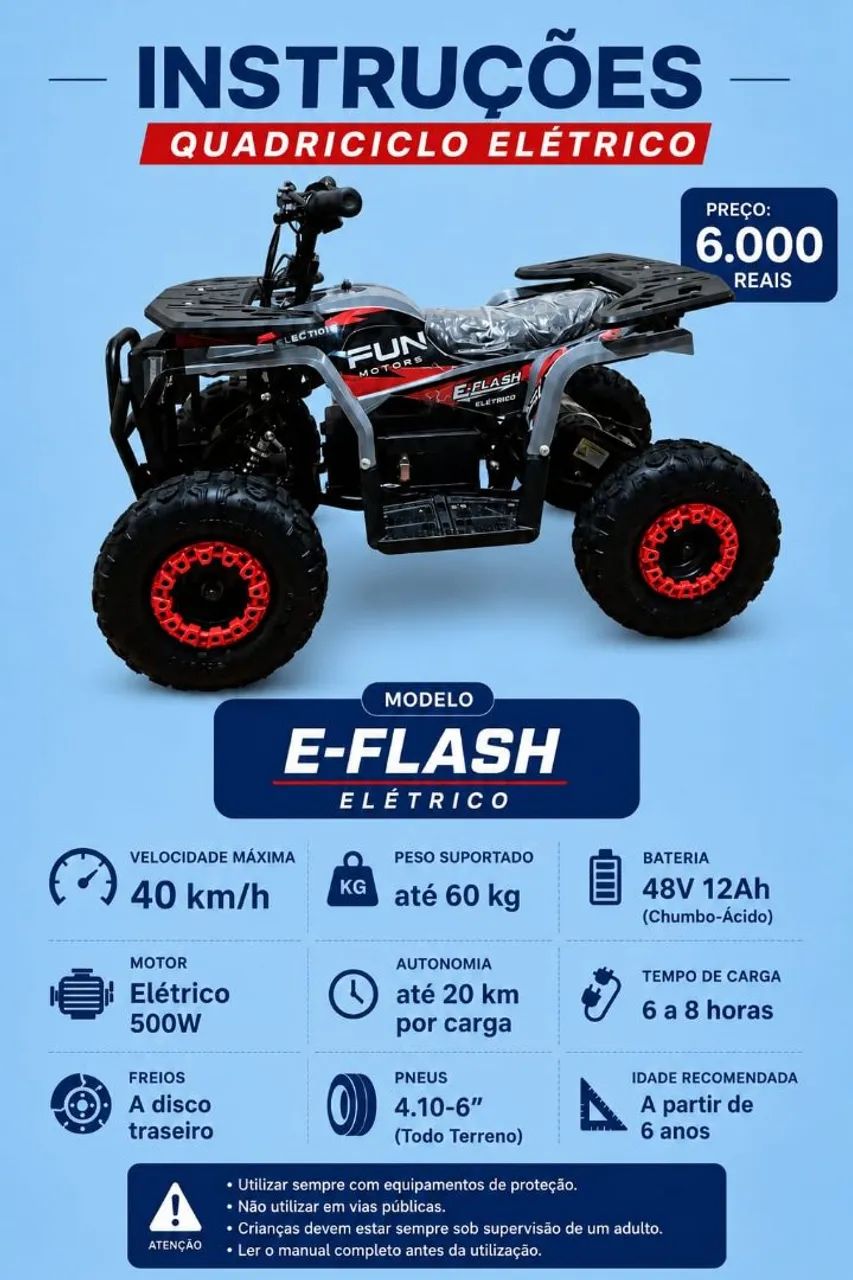 Quadriciclo Elétrico. - Foto 3