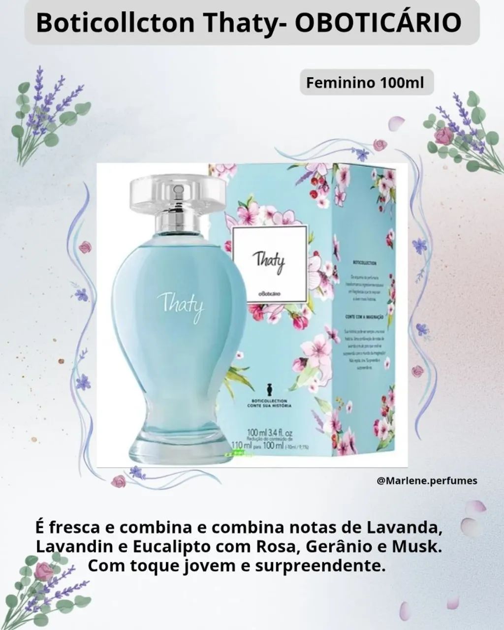 Boticollction Thaty Colônia 100ml  