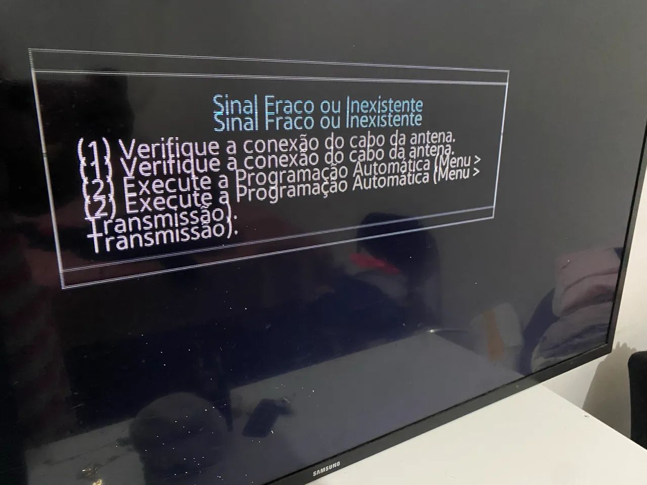 TV Samsung 43? com defeito 