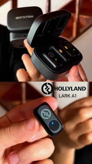 Microfone Hollyland Lark A1 Duo Combo Duplo Para 2 Pessoas Usb-c  e Lightning Preto - Lacr - Foto 4