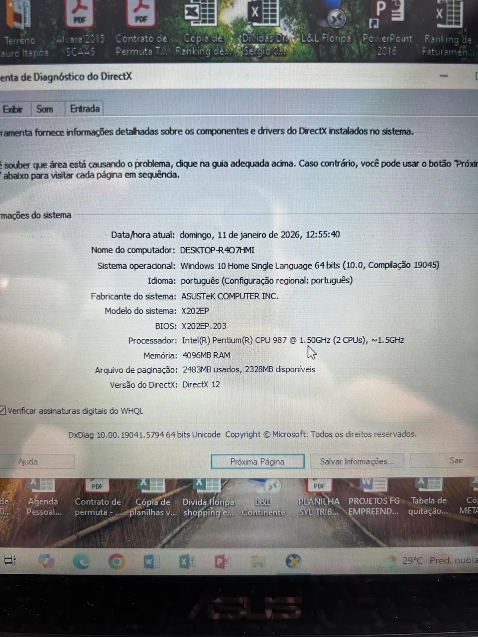 Vendo notebook Asus de 12 polegadas, com 250 gb de HD, 4gb de memória ram, único dono. - Foto 5
