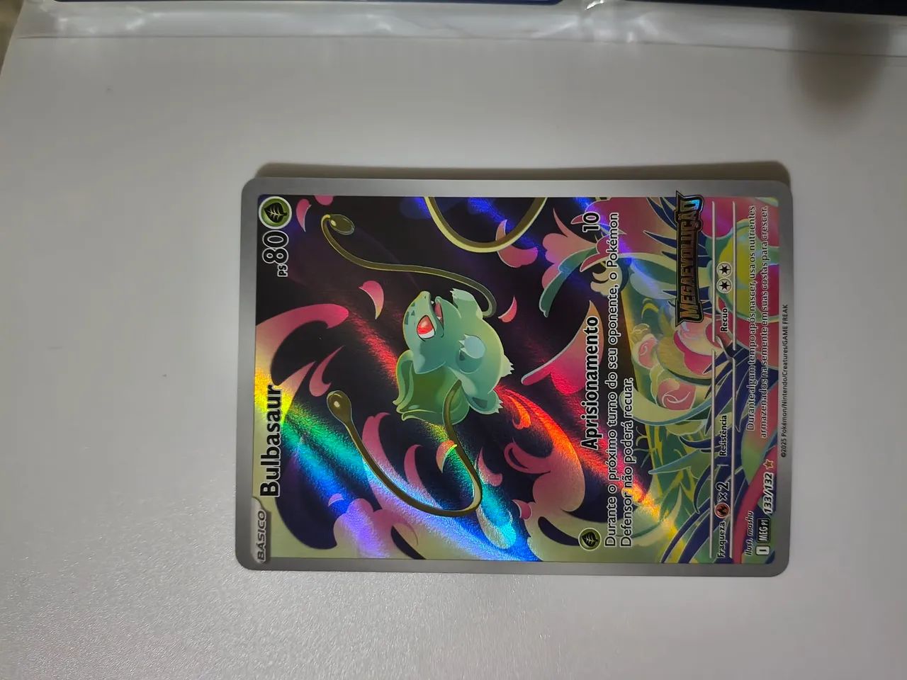 Carta pokemon Bulbasaur full art