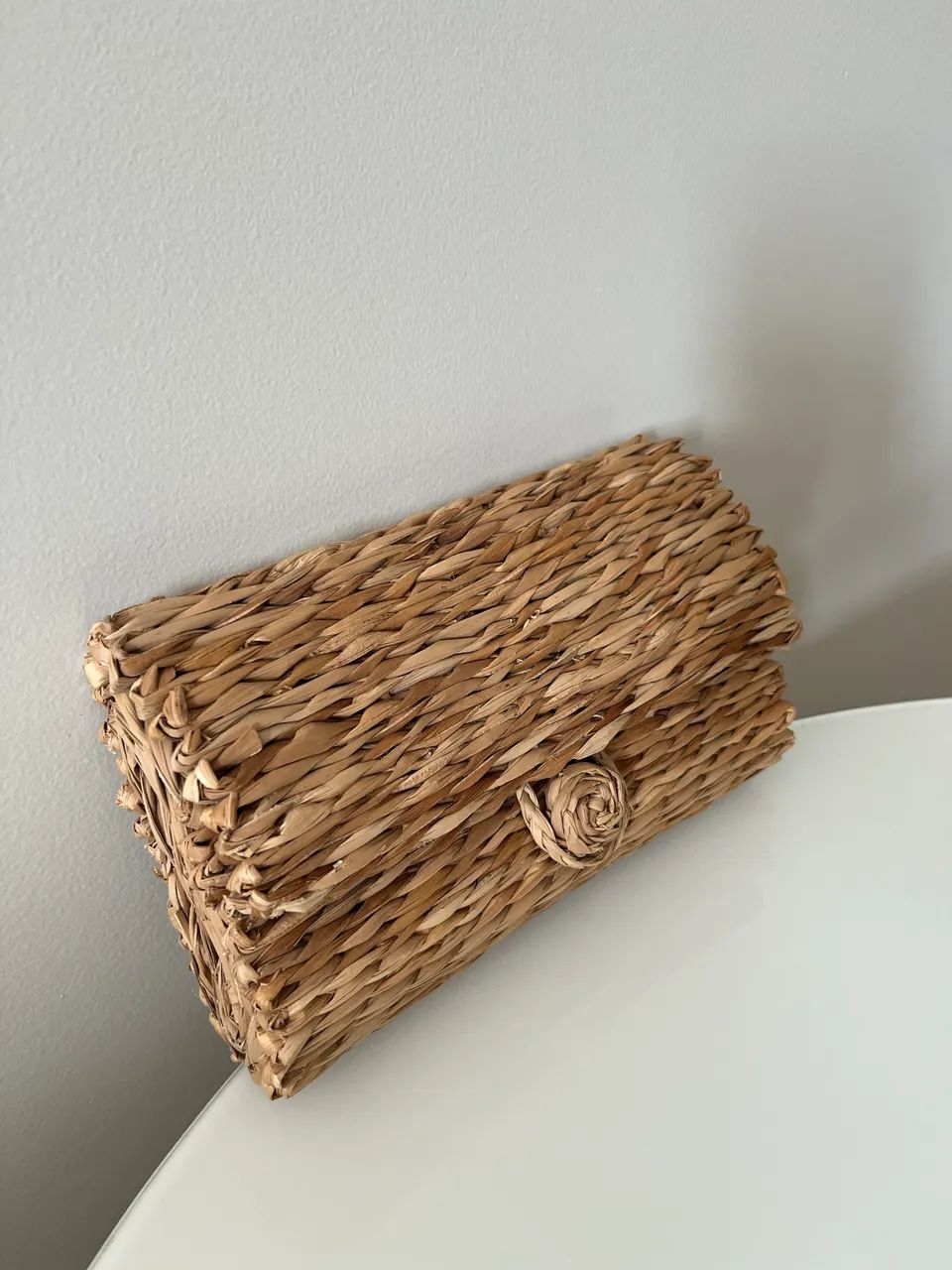 Bolsa carteira de palha