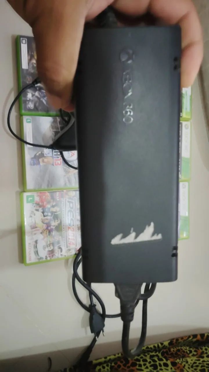 CONTROLE DE X BOX 360+ FONTE ORIGINAL + 6 JOGOS * ZAP  - Foto 2