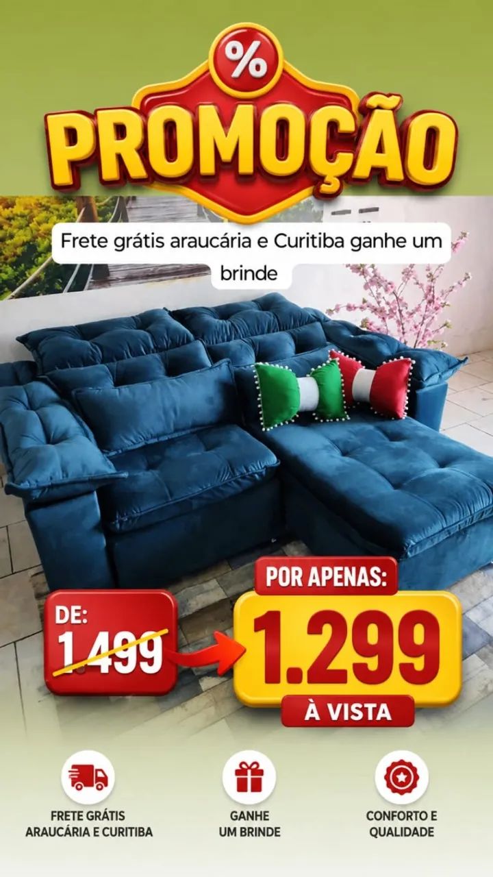 ? Oferta Imperdível: Sofá Retrátil e Reclinável!