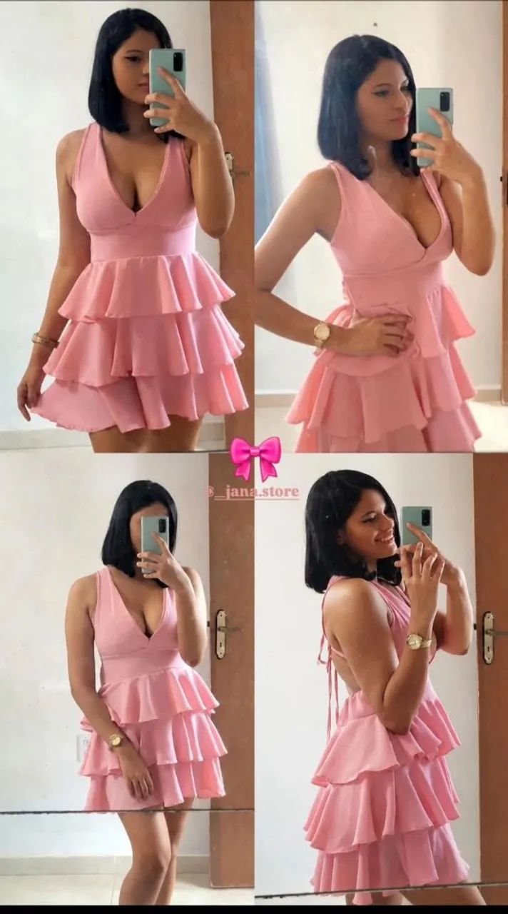 Vestido rosa  TAM (M) - Foto 2