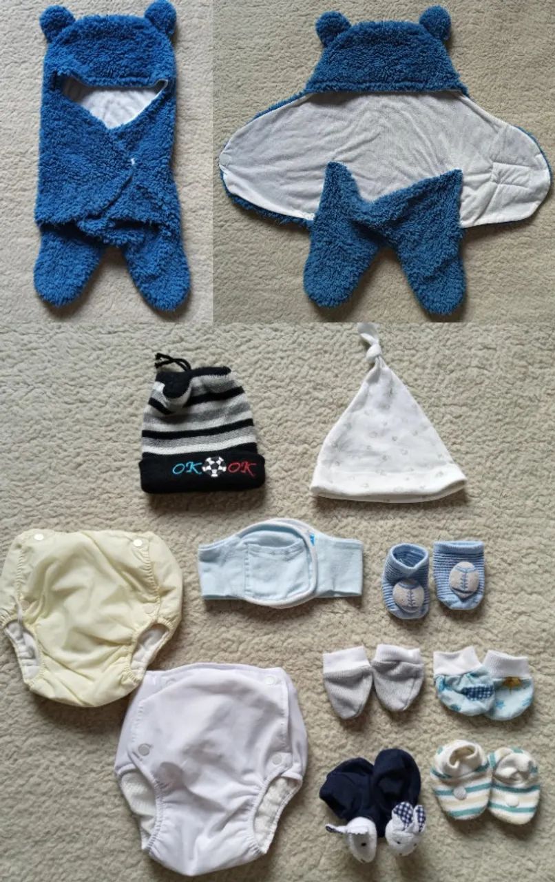 Lindo Lote de Roupas Para Bebê Menino - Tam: 1/4 Meses - Foto 5